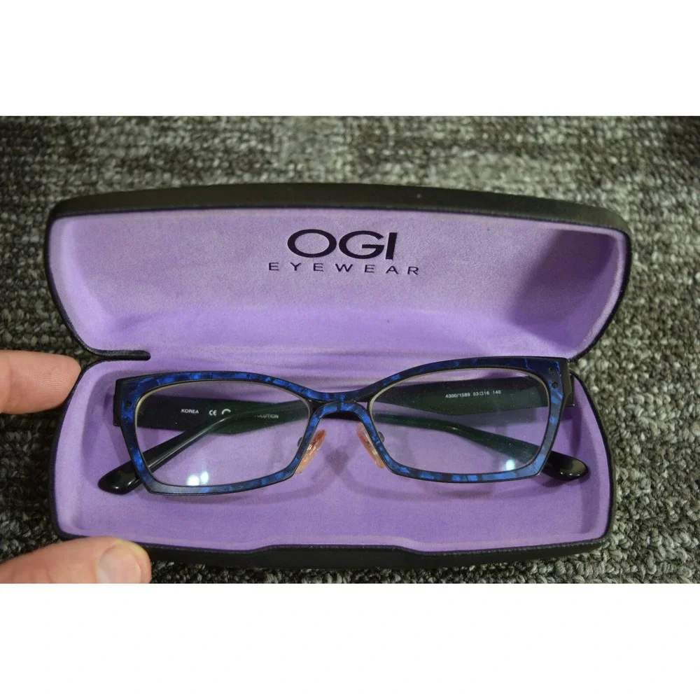 OGI EVOLUTION 4300 1589 SAPPHIRE GRANITE /BLACK EYEGLASSES 53-16-140mm Korea